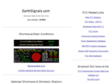 Tablet Screenshot of earthsignals.com